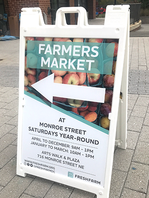 Monroe Street Market sign